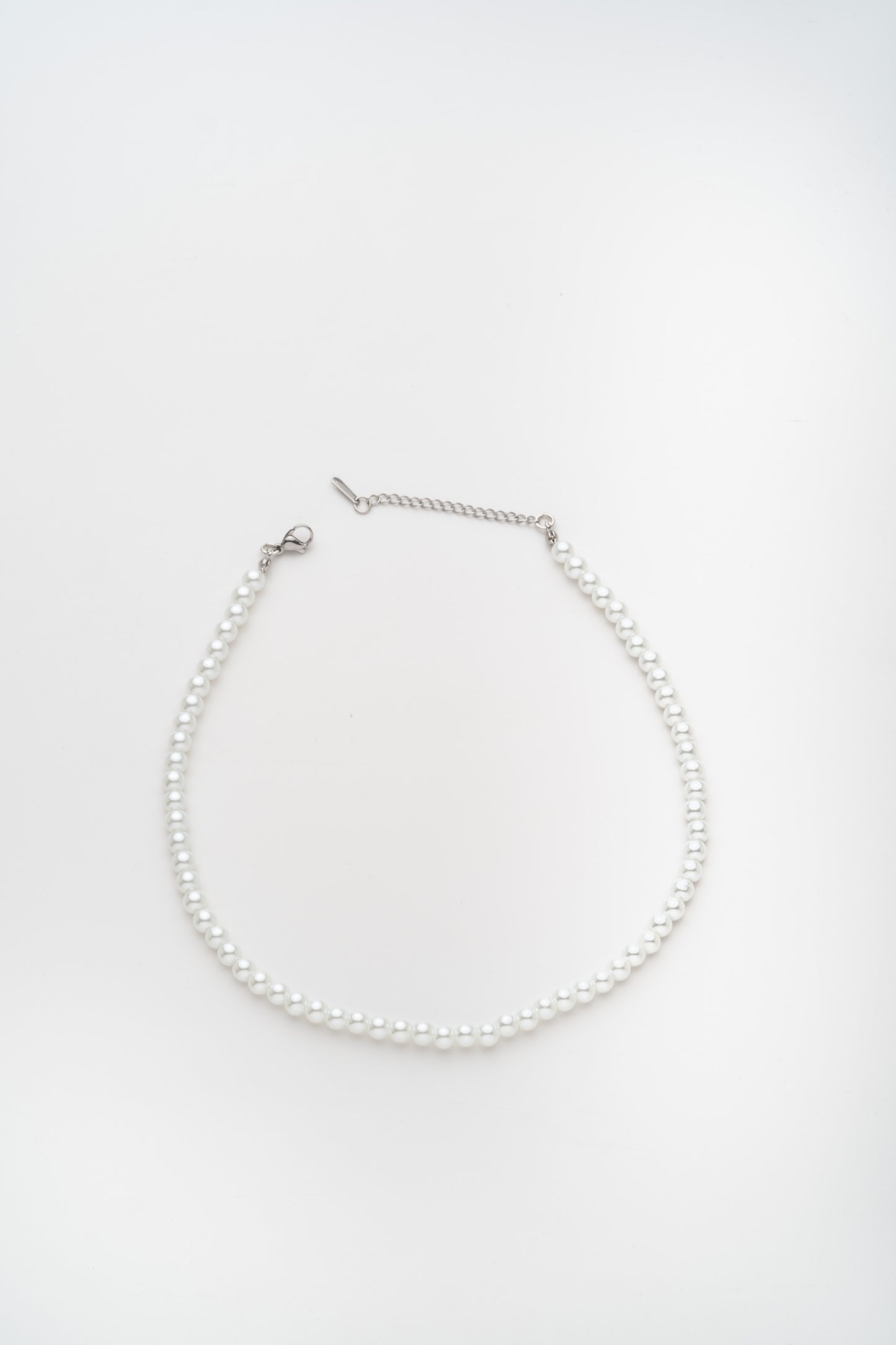 316L STEEL AND PEARL NECKLACE (6MM)